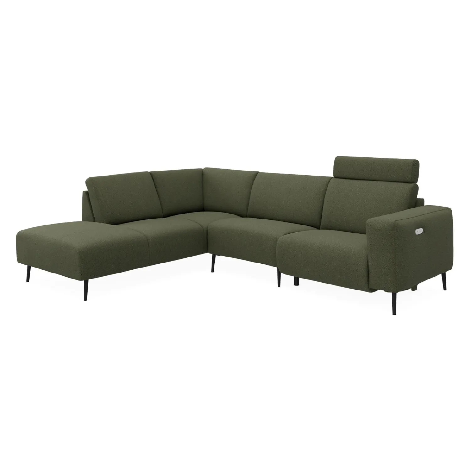 Online ILVA Remus venstrevendt sofa med pufafslutning