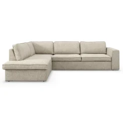 New ILVA Runar venstrevendt hjørnesofa med pufafslutning