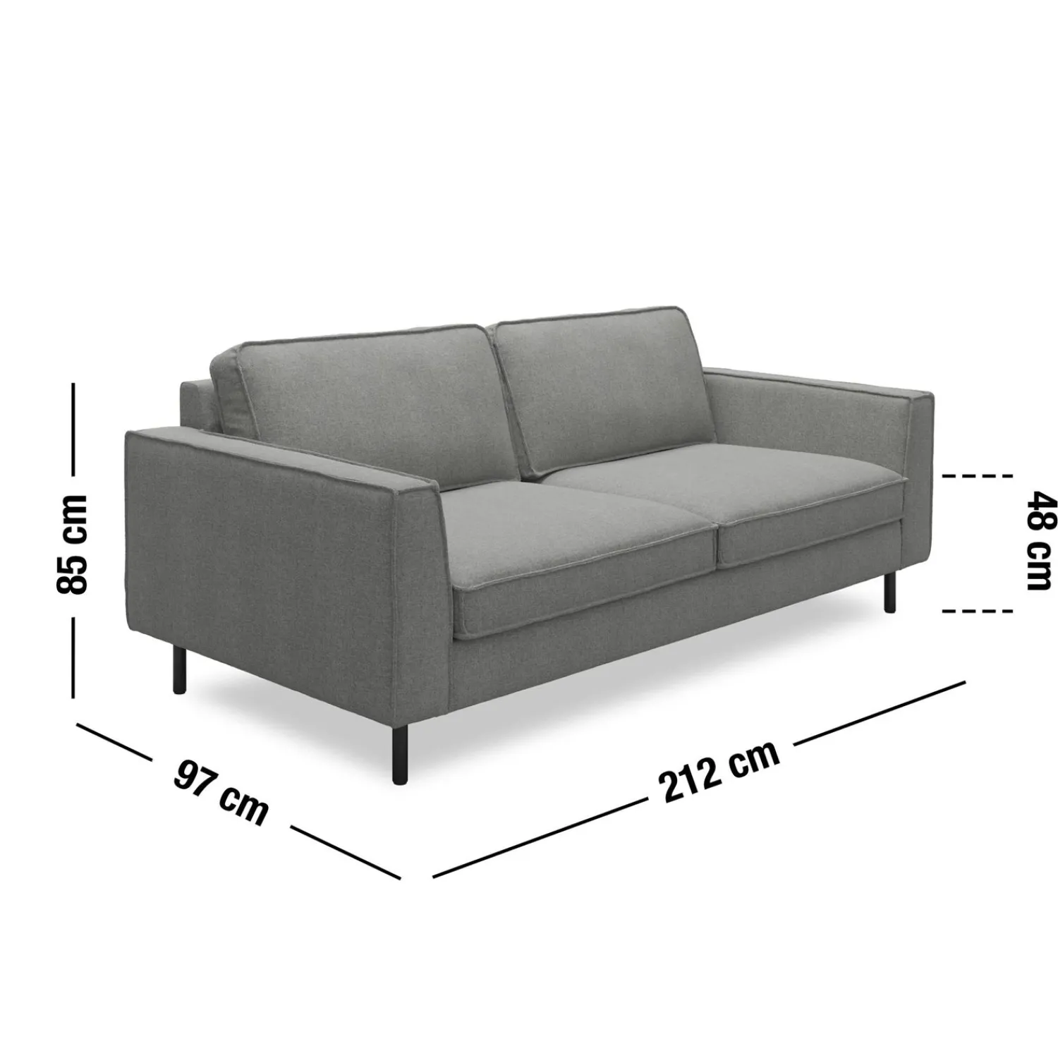 Online ILVA Scott 3 pers Sofa