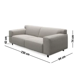 Clearance ILVA Siena 3 pers. m/2 sæder Sofa