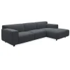 New ILVA Siena højrevendt sofa med chaiselong