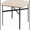 Discount ILVA Skovby SM240/260s Sofabord med bordplade i hvidolieret eg + stel i sort stål