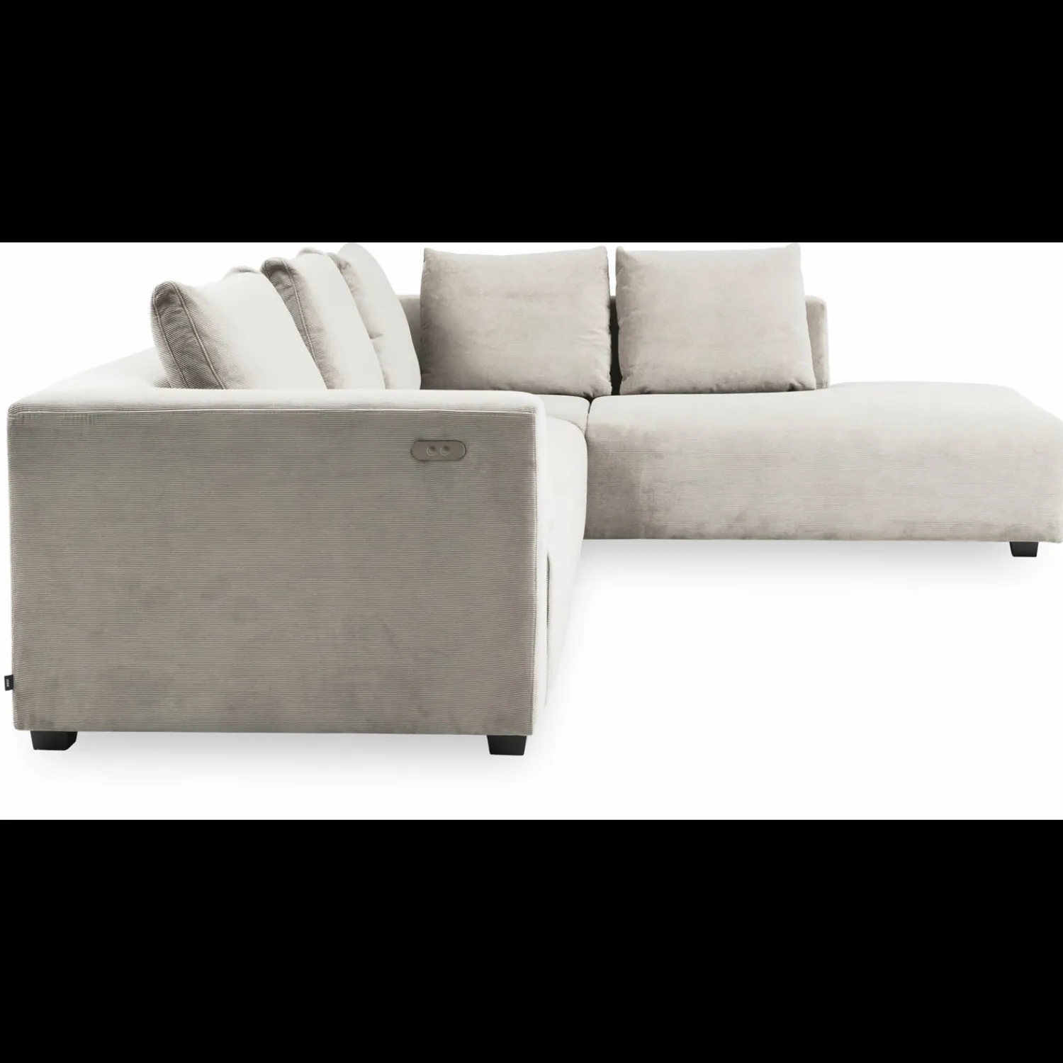 New ILVA Solaro højrevendt hjørnesofa med pufafslutning