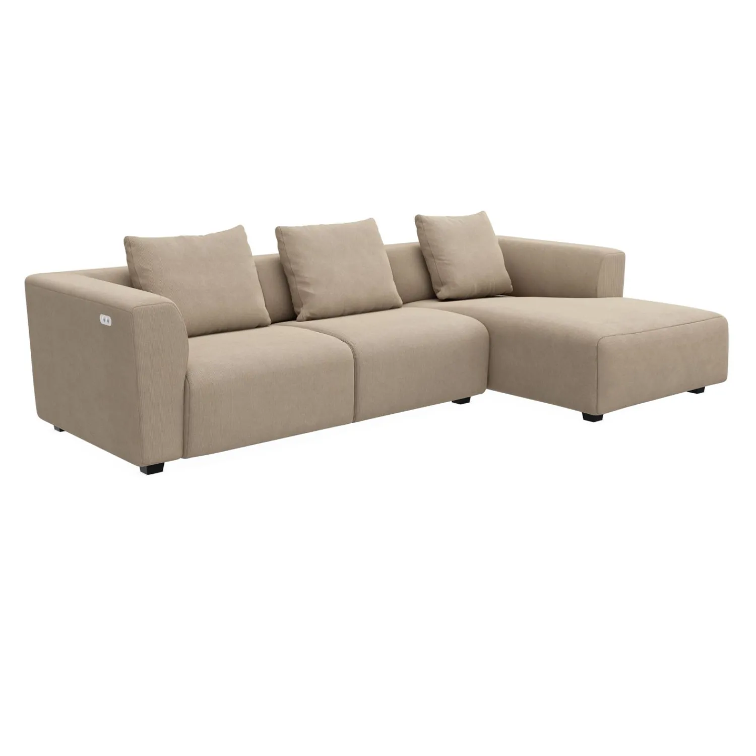 Discount ILVA Solaro højrevendt sofa med chaiselong