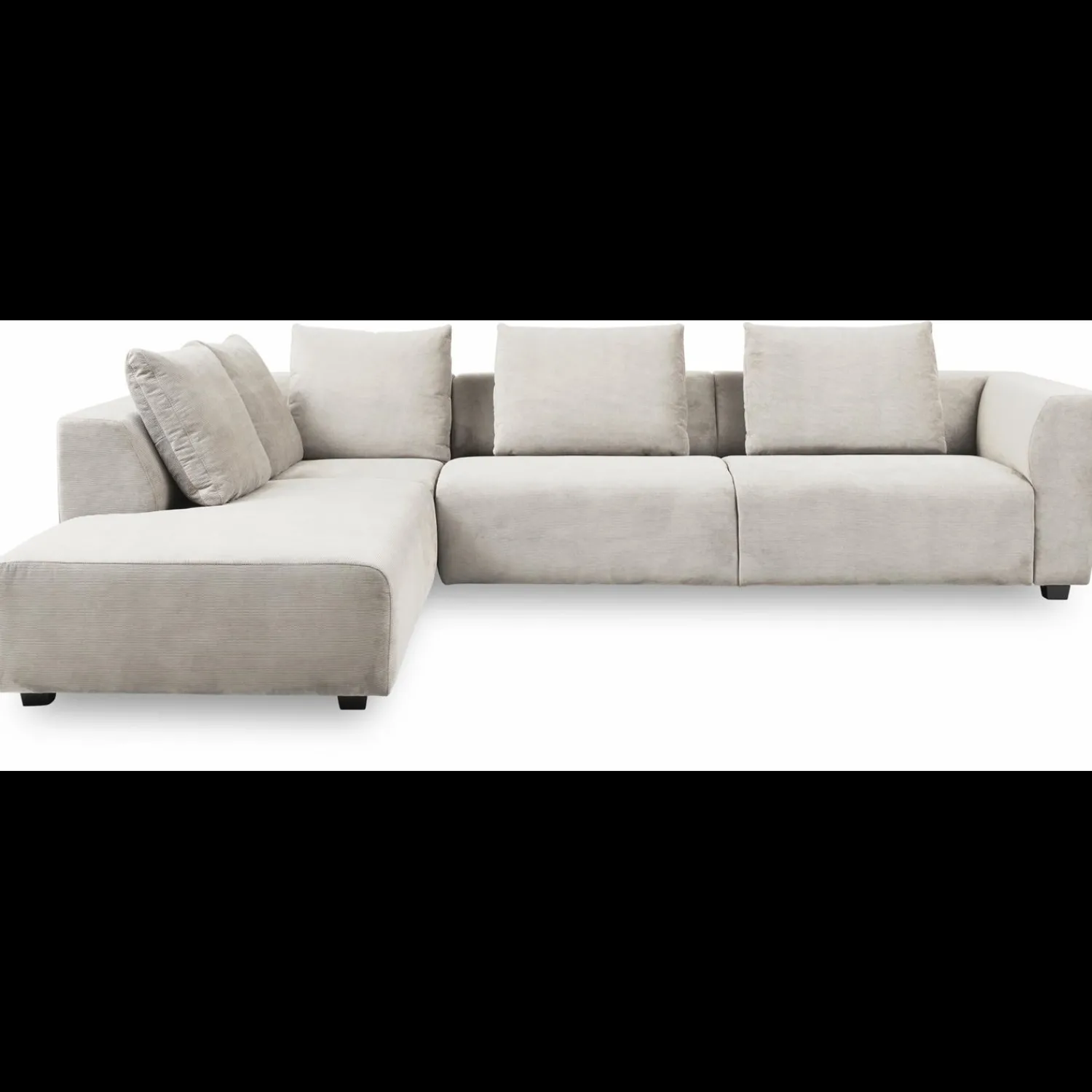 Outlet ILVA Solaro venstrevendt hjørnesofa med pufafslutning