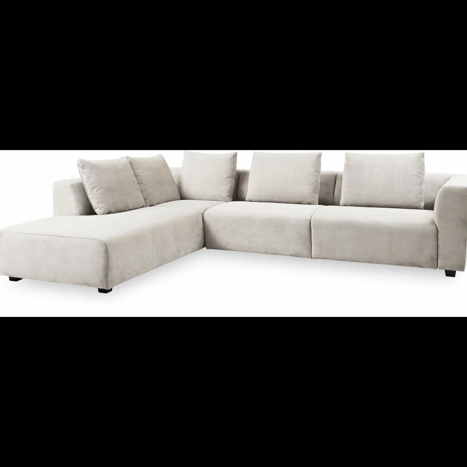 Outlet ILVA Solaro venstrevendt hjørnesofa med pufafslutning