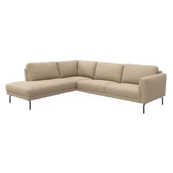 ILVA Springfield venstrevendt hjørnesofa med pufafslutning