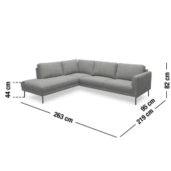 Outlet ILVA Springfield venstrevendt hjørnesofa med pufafslutning
