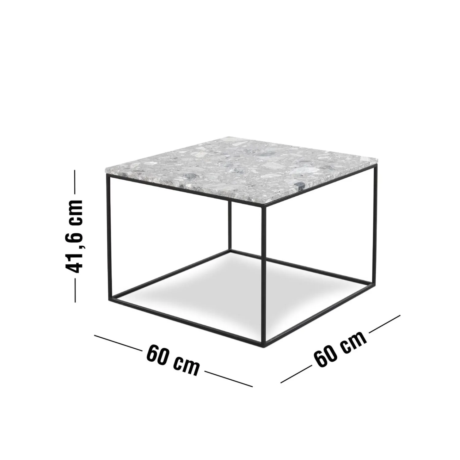 Discount ILVA Square Sofabord 60 x 41,6 x 60 cm