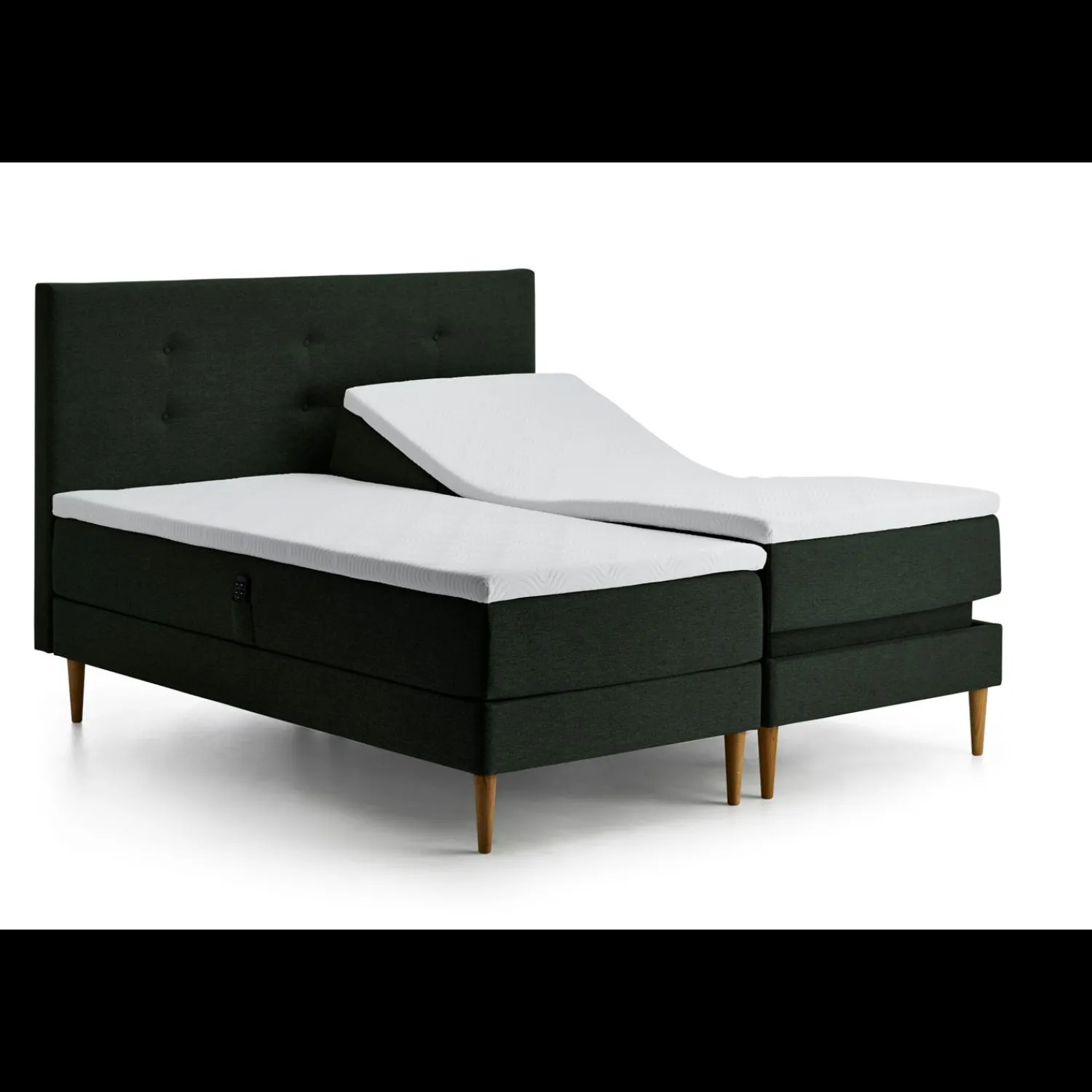 New ILVA Tempur Relaxation Adj Inkl. Tempur Topper One, 180x210 cm bokselevationsseng