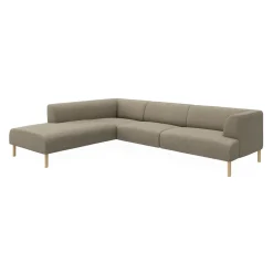 Best ILVA Teron venstrevendt sofa med pufafslutning