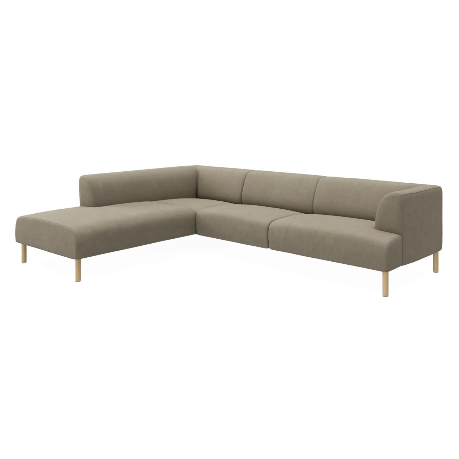 Best ILVA Teron venstrevendt sofa med pufafslutning