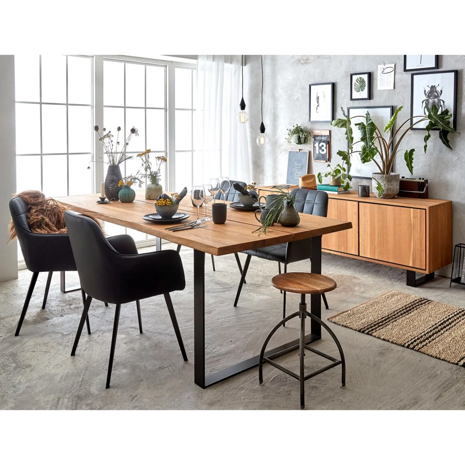 New ILVA Timber 200 x 100 x 75 cm Spisebord 200 x 100 x 75 cm