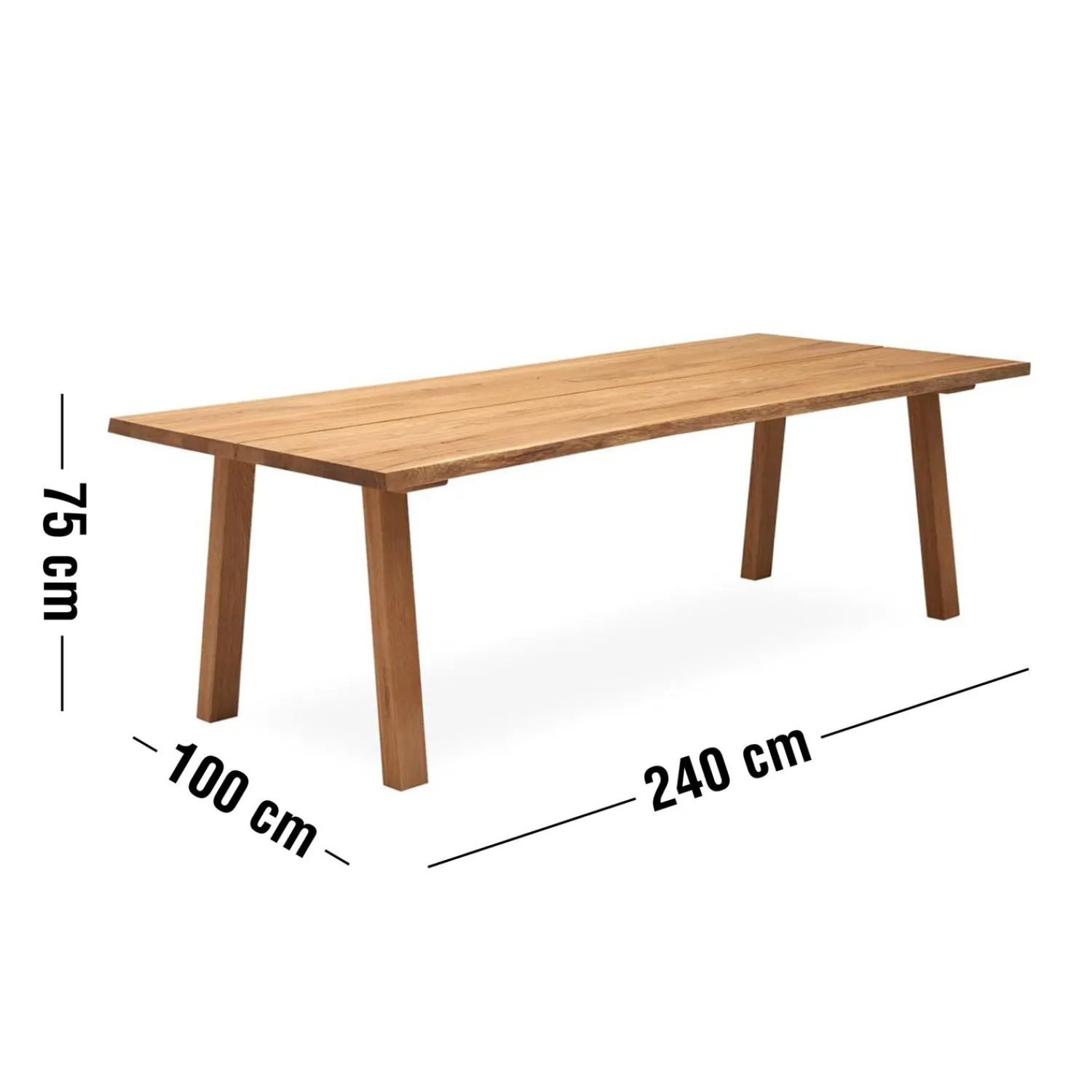 ILVA Timber 200 x 100 x 74 cm Spisebord 200 x 100 x 74 cm