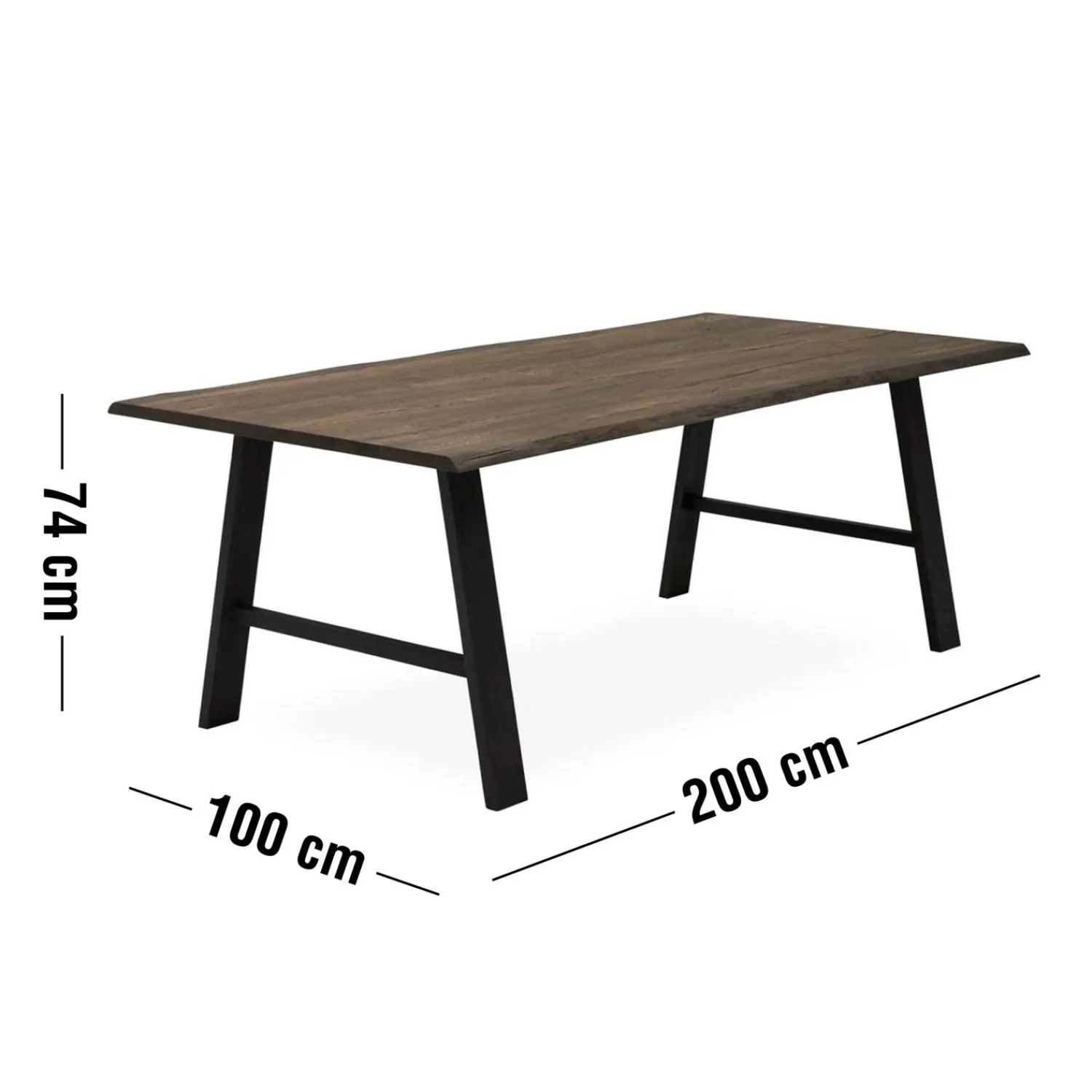 Discount ILVA Timber 200 x 100 x 74 cm Spisebord 200 x 100 x 74 cm