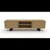 New ILVA Timber TV-møbel træ + ben sort