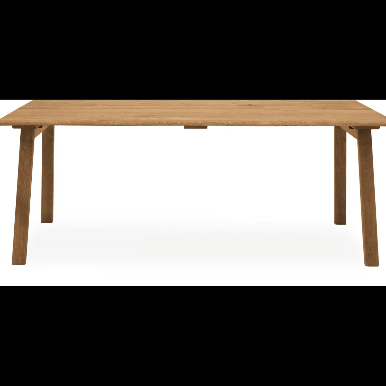 Discount ILVA True Spisebord 200 x 95 x 75 cm, plade + ben i lyst træ