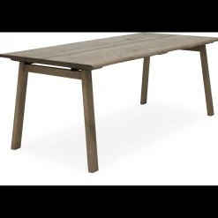 Discount ILVA True Spisebord 240 x 95 x 75 cm, plade + ben i mørkt træ
