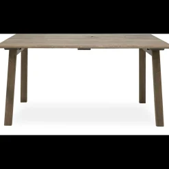 ILVA True Spisebord 160 x 95 x 75 cm, plade + ben i mørkt træ