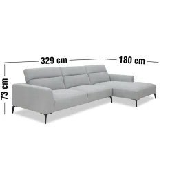 ILVA Volanti højrevendt sofa med chaiselong