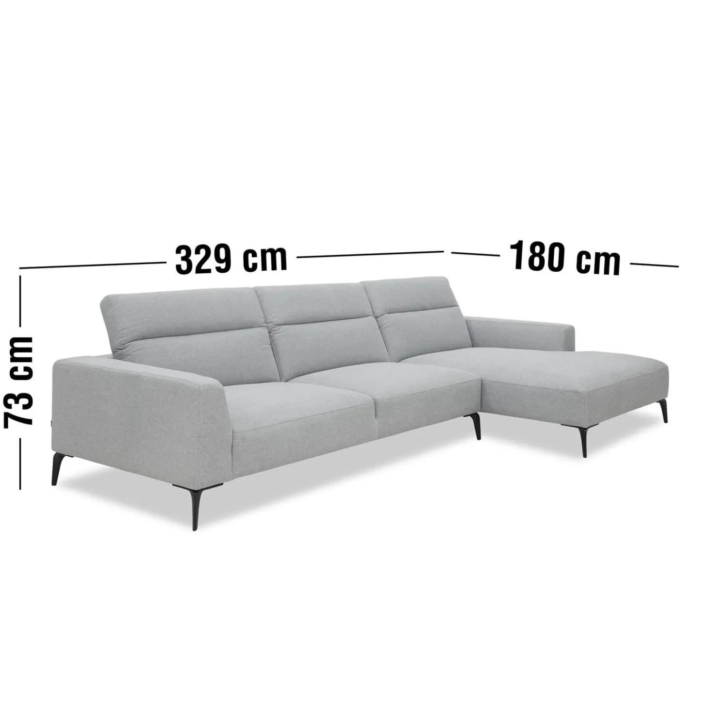 ILVA Volanti højrevendt sofa med chaiselong