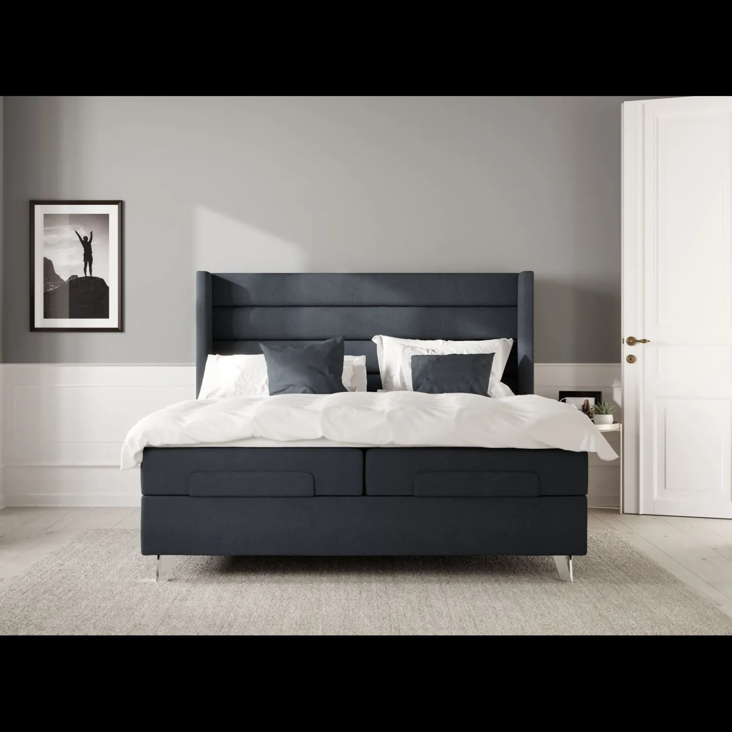 New ILVA Wonderland 412 W8 inkl. topmadras, 160 x 200 cm elevationsseng