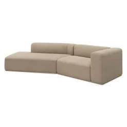 Best ILVA Zano 2-pers. højrevendt sofa med pufafslutning